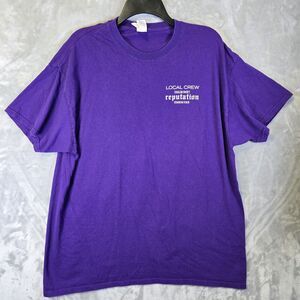 Taylor Swift Reputation Local Crew Stadium Tour T-Shirt Purple XL